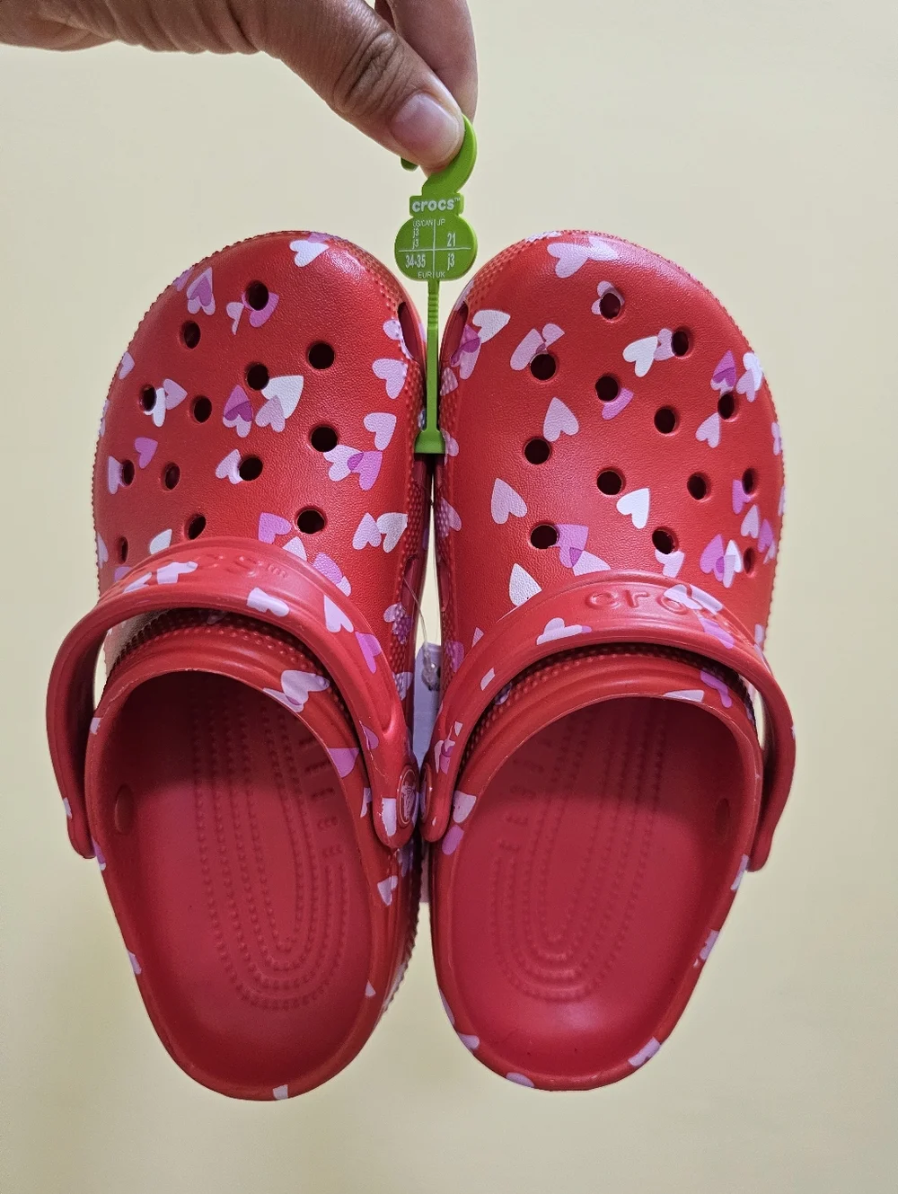 New CROCS Kids' Classic Valentines Day Clog